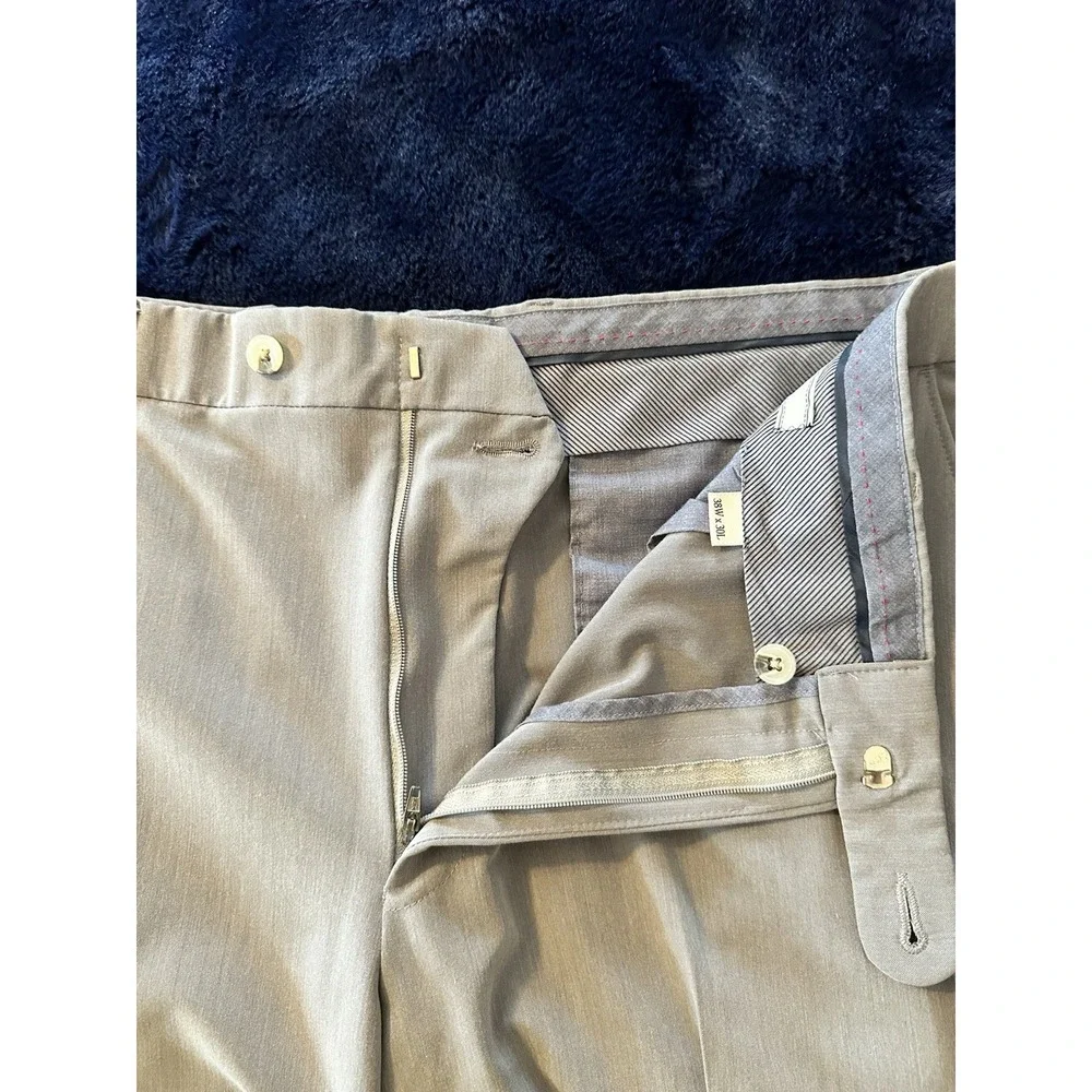1946 by Ballin Mens 38x30‎ Gray Dress Pants Total Comfort Stretch Flat Front